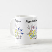 サンダーバーズ80歳の誕生日コーヒーマグ コーヒーマグカップ (正面左)