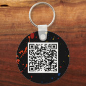 サンダーバードゴルフキーチェーン – （ばちゃばちゃ）跳ねるQR キーホルダー (裏面)