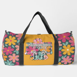 サンダーバードゴルフダフルバッグ-フローラ+オレンジ ダッフルバッグ