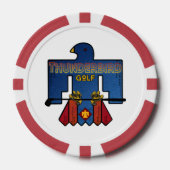サンダーバードゴルフボールマーカー – Proverbs 27:17 Des ポーカーチップ (正面)