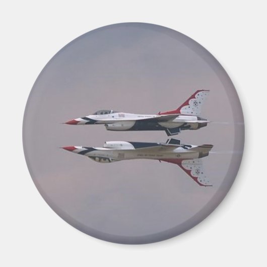 サンダーバード鏡フライバイ マグネット (正面)