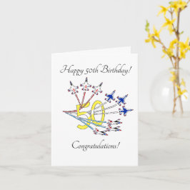 サンダーバード50番目 – 誕生日カード白 カード