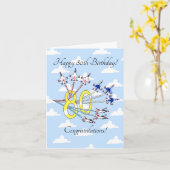 サンダーバード80th -誕生日カードブルースカイ カード (黄色い花)