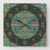 サンダーバード スクエア壁時計 (正面)