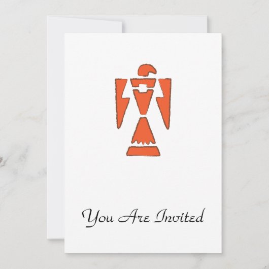 サンダーバード – 南西インディアンデザイン 招待状 (正面)