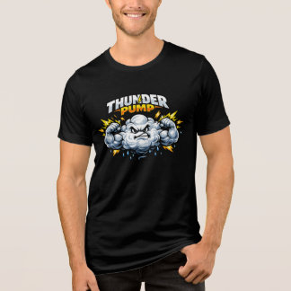 サンダーパンプストームマスコット - 怒りの雲ジムパワー トライブレンドＴシャツ