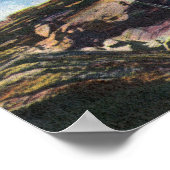 サンダーホールの砂漠の島ビュー ポスター (角)