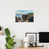 サンダーホールの砂漠の島ビュー ポスター (ホームオフィス)