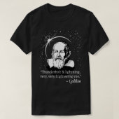サンダーボルトと稲妻ガリレオ科学デザイン Tシャツ (デザイン正面)