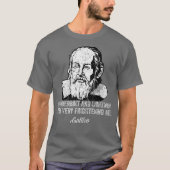 サンダーボルト稲妻ガリレオ哲学者 Tシャツ (正面)