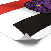 サンダーマウンテンレナプネーション国旗のポスタープリント ポスター (角)