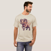 サンダーラム – 電化ピクセルアート Tシャツ (正面フル)