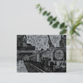 サンダーランド鉄道駅1960年代 ポストカード (スタンド正面)