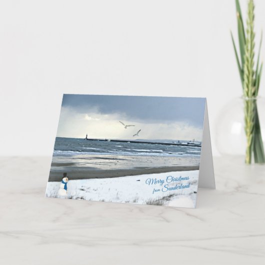 サンダーランド – ローカーピアクリスマスカード シーズンカード (正面)