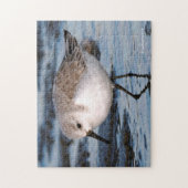 サンダーリングと冬のビーチ ジグソーパズル (縦)