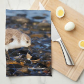 サンダーリンディーンズオンクラムアットザビーチ キッチンタオル (四つ折り)