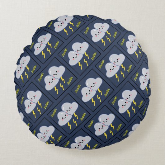 サンダー仲間 ラウンドクッション (正面)