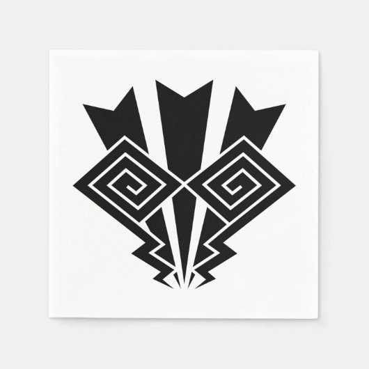 サンダー稲妻 スタンダードカクテルナプキン (正面)