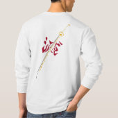 サンダー・ブレード・ウォリアーTシャツ – 稲妻の戦士スタイル Tシャツ (裏面)