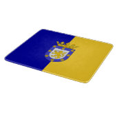 サンチアゴ国旗（チリ） カッティングボード (角)