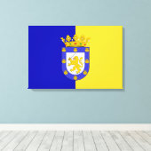 サンチアゴ国旗（チリ） キャンバスプリント (インサイチュ (ウッドフロア))