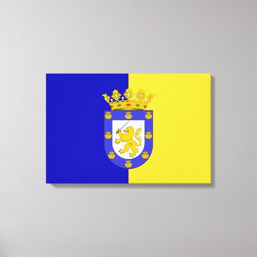 サンチアゴ国旗（チリ） キャンバスプリント (正面)