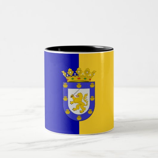 サンチアゴ国旗(チリ) ツートーンマグカップ (中央)