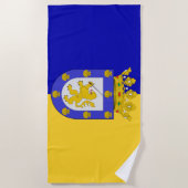 サンチアゴ国旗(チリ) ビーチタオル (正面)