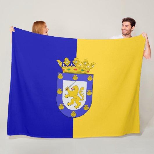 サンチアゴ国旗(チリ) フリースブランケット (インサイチュ)