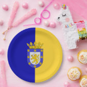 サンチアゴ国旗（チリ） ペーパープレート (パーティー)