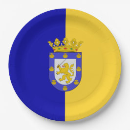 サンチアゴ国旗（チリ） ペーパープレート