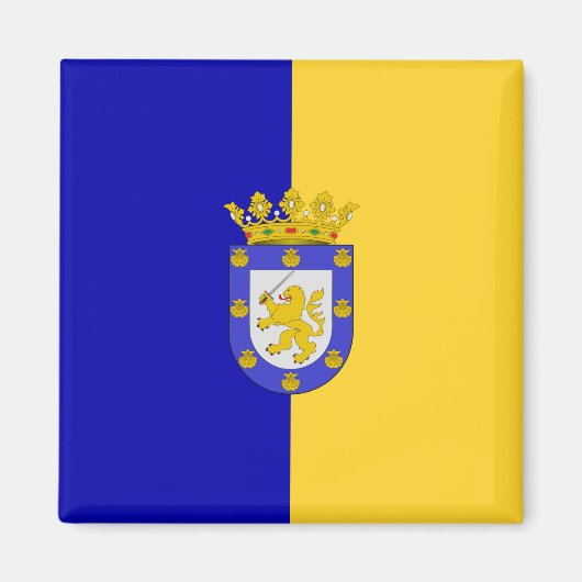 サンチアゴ国旗（チリ） マグネット (正面)