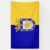 サンチアゴ国旗（チリ） 横断幕 (縦)