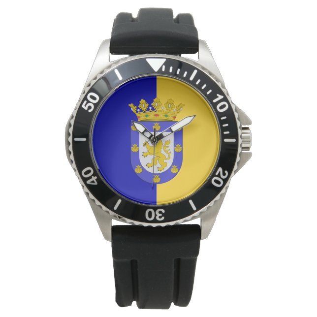 サンチアゴ国旗（チリ） 腕時計 (正面)