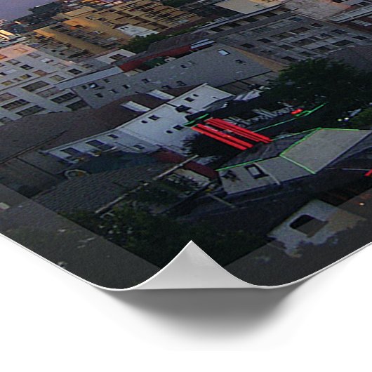 サンチアゴ – チリ ポスター (角)