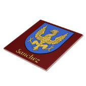 サンチェス家族シールド装飾タイル タイル (側面)