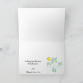 サンツリーズカード付き誕生日 カード (内部)