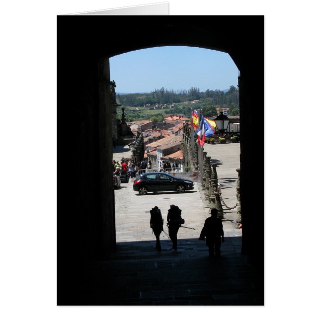 サンティアゴカードに入っている巡礼者 (正面)