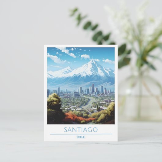 サンティアゴチリヴィンテージ旅行 ポストカード (スタンド正面)