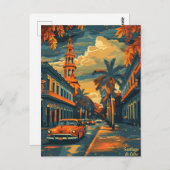 サンティアゴデキューバヴィンテージ ポストカード (正面/裏面)