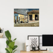 サンティアゴデキューバ通りシーン ポスター (ホームオフィス)