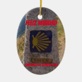 サンティアゴデコンポステラ セラミックオーナメント (正面)