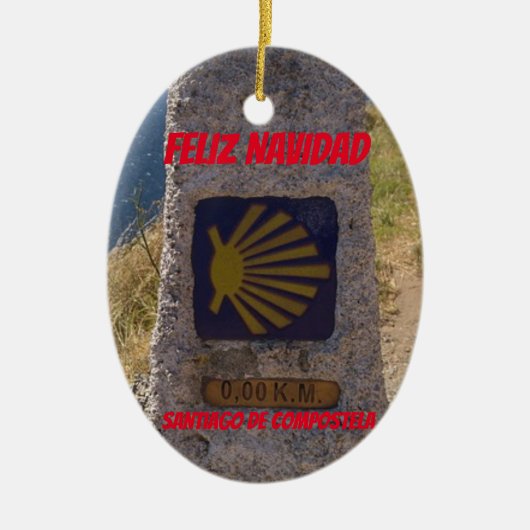 サンティアゴデコンポステラ セラミックオーナメント (正面)