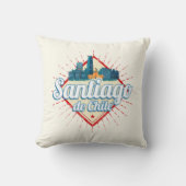 サンティアゴデチリシティホリデーレトロスカイライン クッション (正面)