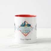 サンティアゴデチリシティホリデーレトロスカイライン マグカップ (中央)