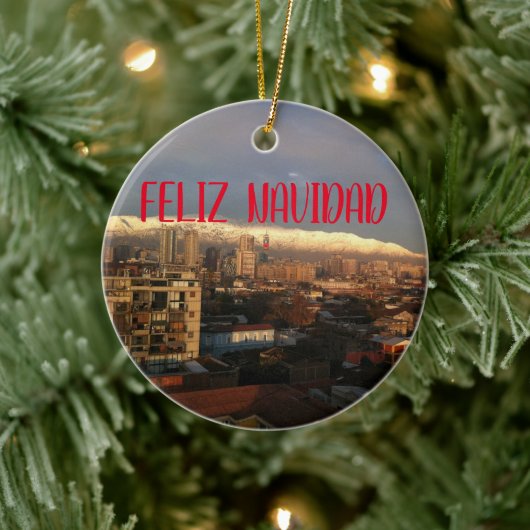 サンティアゴデチリパノラミックセラミックオーナメント セラミックオーナメント (ツリー)
