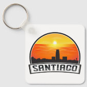 サンティアゴデチリヴィンテージスカイラインサンセット キーホルダー (正面)