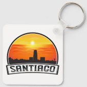 サンティアゴデチリヴィンテージスカイラインサンセット キーホルダー (裏面)