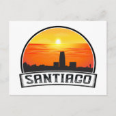 サンティアゴデチリヴィンテージスカイラインサンセット ポストカード (正面)