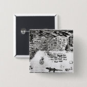 サンティアゴ、カーボベルデ共和国1589年 缶バッジ (正面&裏面)